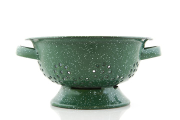 Green colander