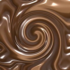 Fototapeta na wymiar swirling chocolate