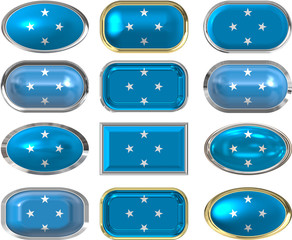 12 buttons of the Flag of Micronesia