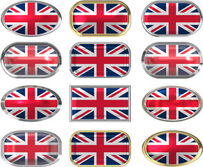 12 buttons of the Flag of the United Kingdom