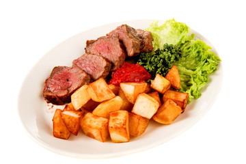 fried meat