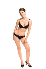 Fototapeta premium Girl posing in underwear
