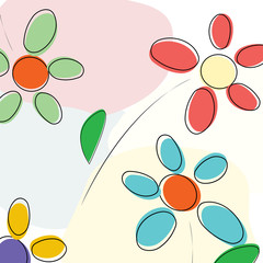 Fototapeta premium Floral card
