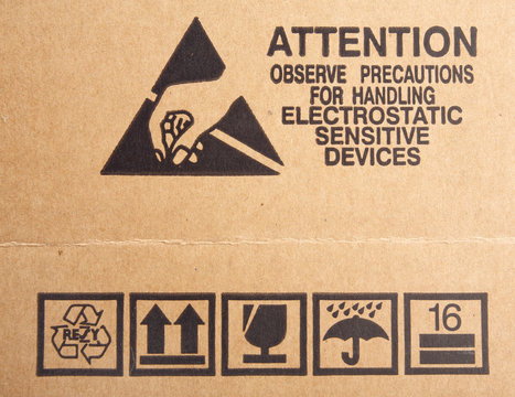 Cardboard box symbols