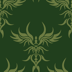 Fototapeta premium vintage seamless green 2