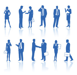 Business people silhouettes