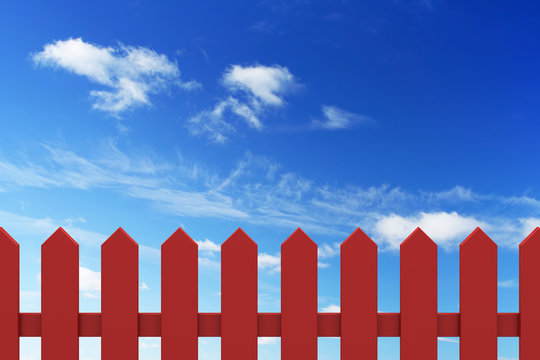 New Red Fence