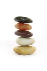 Pile de galets colorés