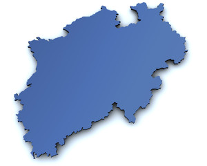 Karte von Nordrhein Westfalen