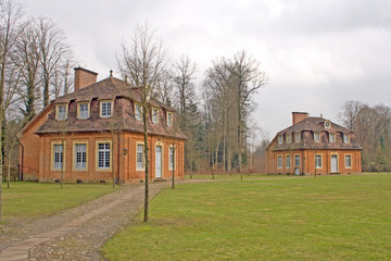 Fototapeta na wymiar Pawilonów pałacu Clemens w Sögel (Emsland)