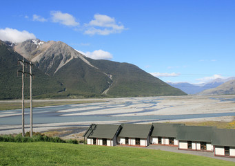 A view of Cass Valley, New Zealand