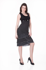 Young Woman In Fashionable Clothing