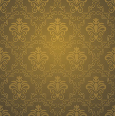 seamless gold damask wallpaper