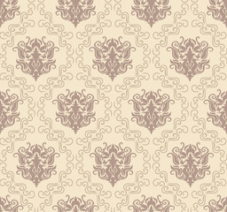 Obraz premium seamless damask wallpaper