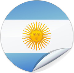 Sticker de l'Argentine (d&eacute;tour&eacute;)
