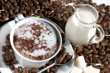 grain and coffee cappuccino