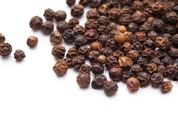 Pepper isolated on white.