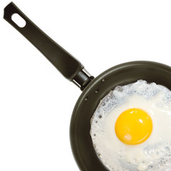 Fried egg in a frying pan