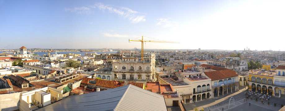 Panoramic view from Old Havana skyline
