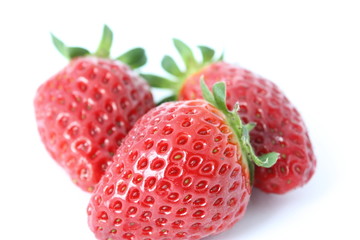 Drei Erdbeeren