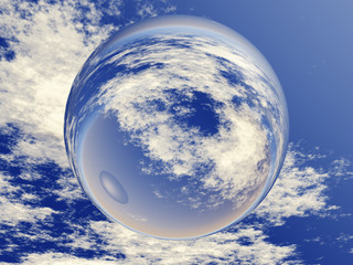 sphere at the sky