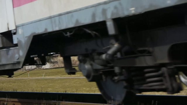 Train passing &ndash; near landscape