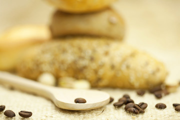 bread and coffee