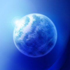 Blue planet eclipse © Detelina Petkova