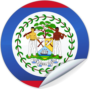 Sticker du Belize (détouré)