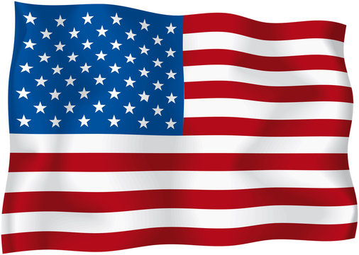 USA - American flag - Vector