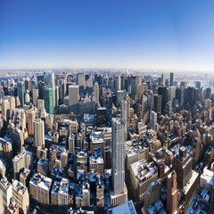 Fototapeta na wymiar Manhattan from Empire state building - New York City - USA