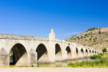 Fototapeta na wymiar bridge in Medellin, Badajoz Province, Extremadura, Spain