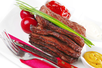 red meat with spices