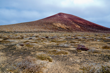Volcano in Lanzarote, Canary islands, Spain