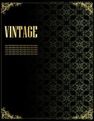Vintage template vector background