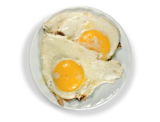 Hot fried eggs.