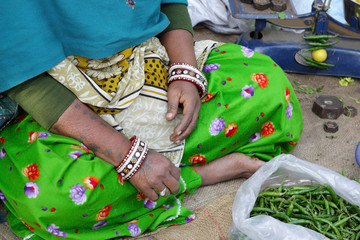 Selling peas