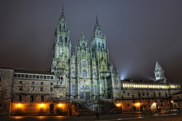 Fototapeta na wymiar Catedral de Santiago de Compostela.