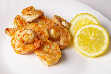 Fried prawns