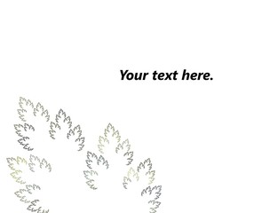 Simple fractal bush for text background