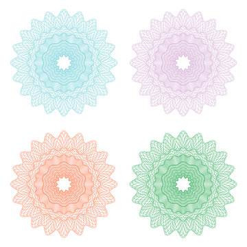 Guilloche rosette
