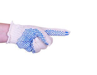 Gesture In Working Gloves