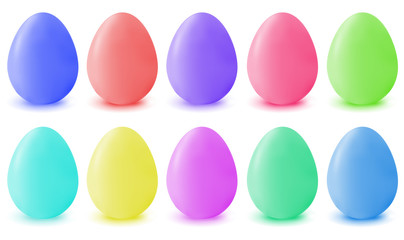 Set egg on a white background