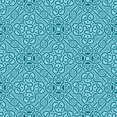 Turquoise seamless ornament