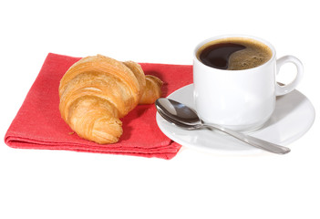 coffee and croissant