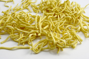 pasta on the white background