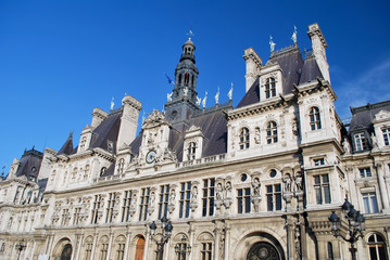 Fototapeta na wymiar La Mairie de Paris