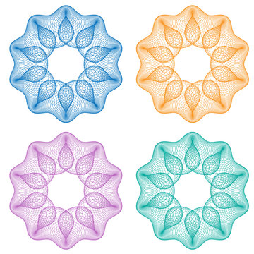 Guilloche rosette