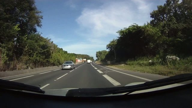 Sur la route.
