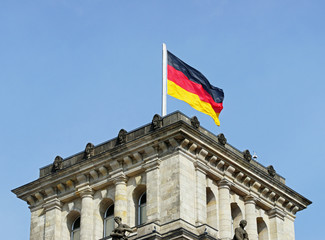 Fototapeta na wymiar Detail of Reichstag/Bundestag in Berlin - Germany